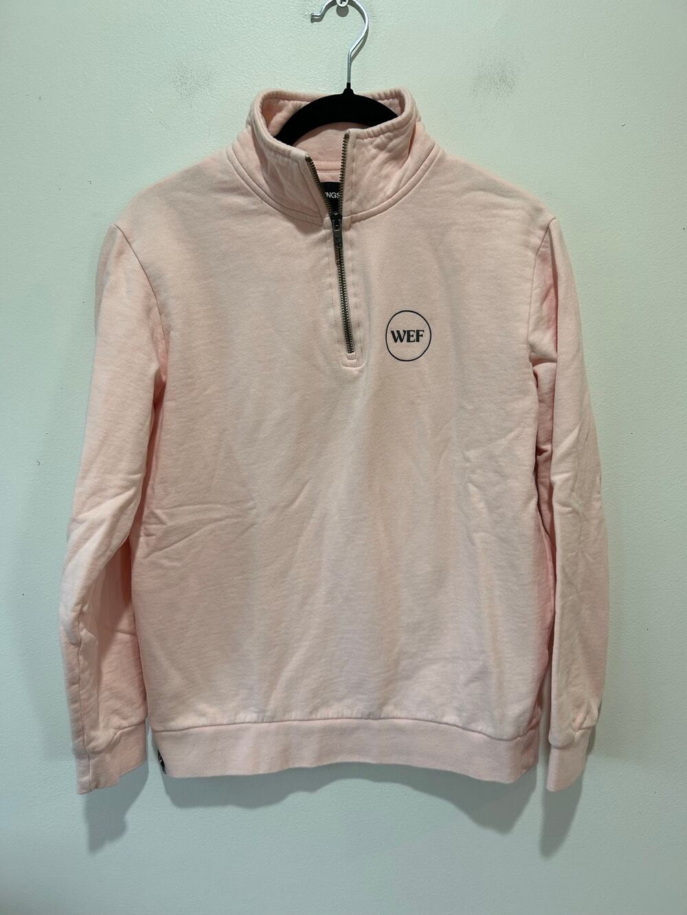 Kingsland Winter Equestrian Festival pink quarter zip sweastshirt womens XS